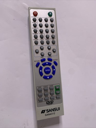 Genuine Sansui Remote Control SAN4312 For Sansui DVD Player