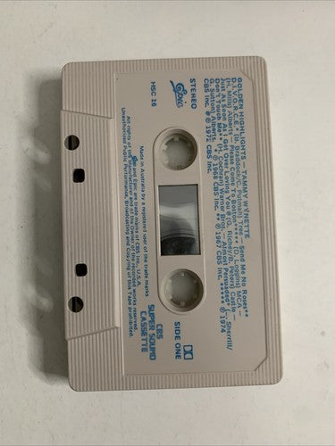 Tammy Wynette – Golden Highlights (Music Cassette, 1985) HSC 16