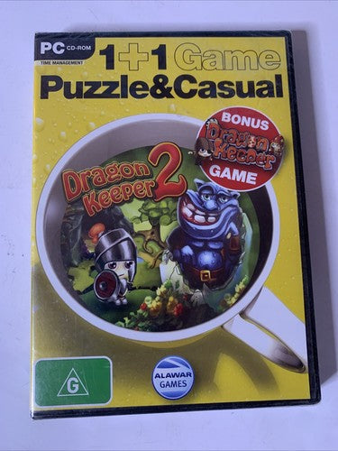 Dragon Keeper 1 & 2 PC Windows CD-ROM Puzzle Game NEW