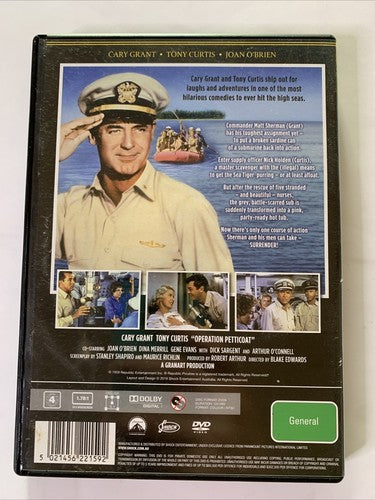 Operation Petticoat (DVD, 1959) Cary Grant, Tony Curtis Region 4