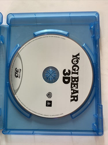 Yogi Bear 3D (Blu-ray 3D, 2010) Animated Film Region B