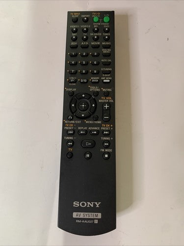 Genuine Sony AV System Remote Control RM-AAU027 for Sony AV Receiver