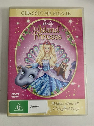 Barbie The Island Princess (DVD, 2007) Animated Film Region 4 &2
