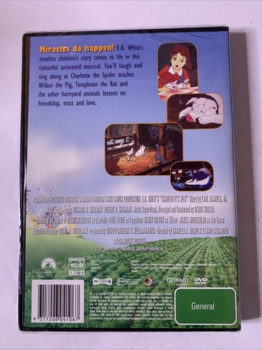 Charlotte's Web (DVD, 1973) Animated Film Region 4 NEW