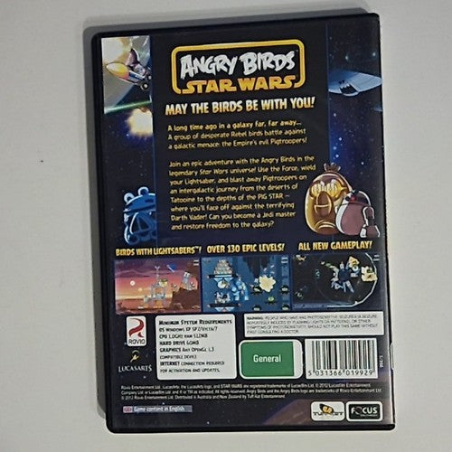 Angry Birds Star Wars (PC, CD-ROM, 2013) Game