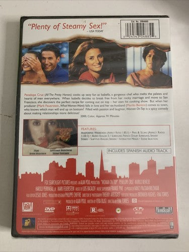 Woman on Top (DVD, 2000) Penelope Cruz Region 1 NEW Sealed