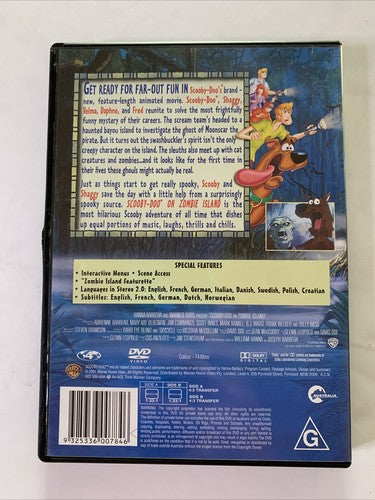 Scooby Doo on Zombie Island (DVD, 1998) Animation Region 4