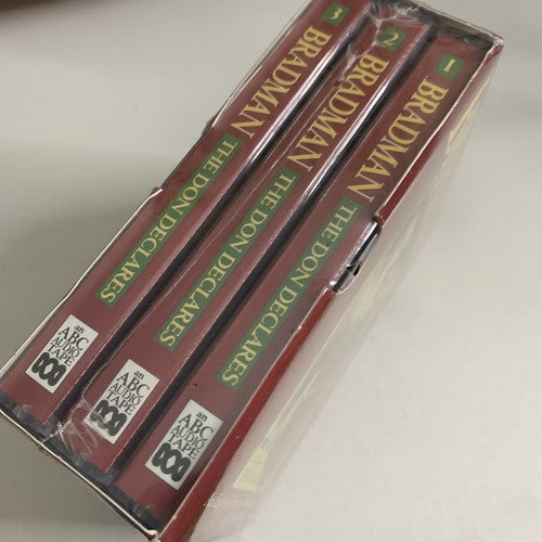 The Don Declares: Don Bradman Biography (Cassette Tape, 3-Tapes, 1994) NEW