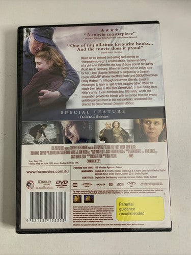 The Book Thief (DVD, 2013) Geoffrey Rush, Sophie Nelisse, Emily Watson NEW