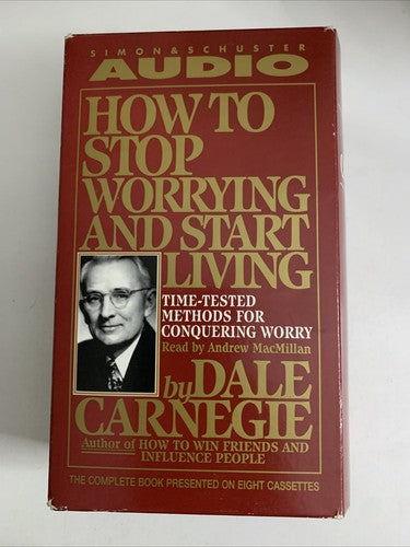 How to Stop Worrying and Start Living by Dale Carnegie (Audio Cassette, 1998)