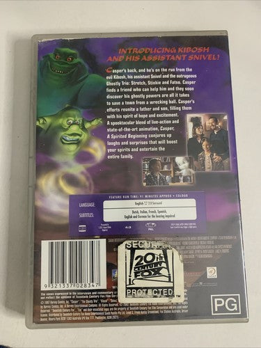 Casper: A Spirited Beginning (DVD, 1997) Animation Film Region 4