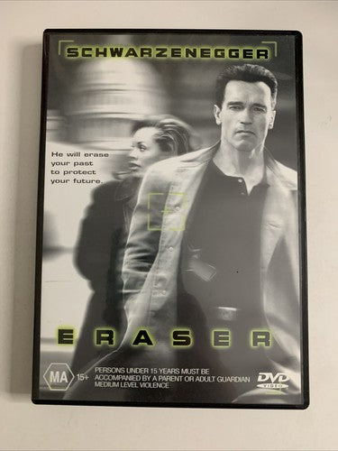 Eraser (DVD, 1996) Arnold Schwarzenegger, James Caan, Vanessa Williams Region 4