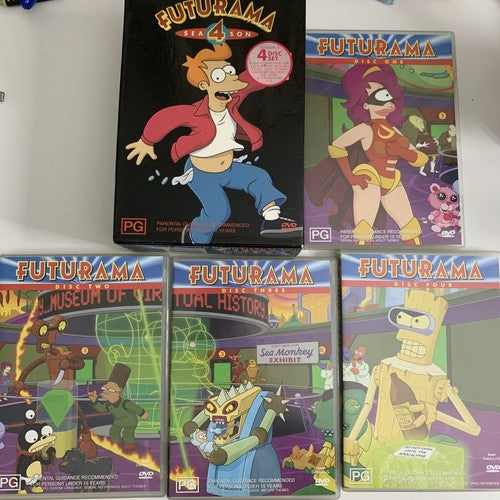 Futurama : Season 4 Box Set (DVD, 2000, 4-Disc) Region 4