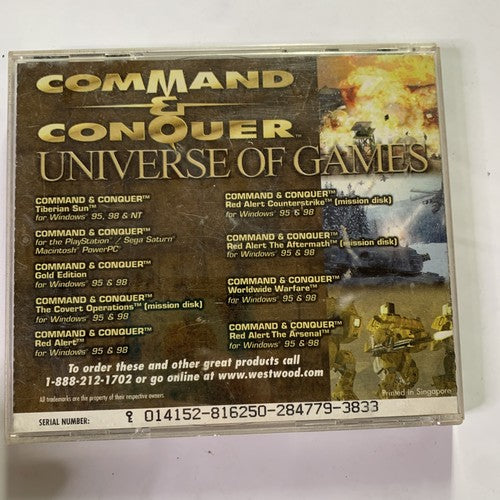 Command & Conquer Tiberian Sun PC Windows CD-ROM RTS Strategy Game