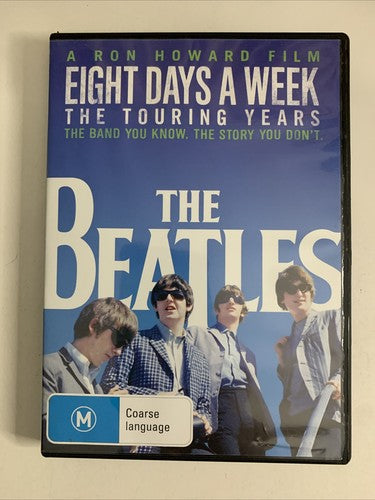 The Beatles Eight Days a Week: The Touring Years (DVD, 2016) Region 4 NEW