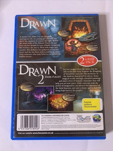 The Hidden Mystery Collectives: Drawn 1 & 2 PC Windows CD-ROM Hidden Object Game