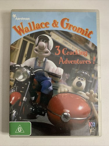 Wallace and Gromit: 3 Cracking Adventures (DVD, 1989) Region 4