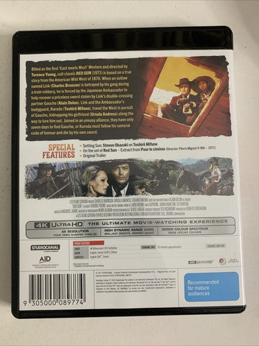 Red Sun (4K UHD Blu-ray, 1971) Alain Delon, Charles Bronson, Toshiro Mifune