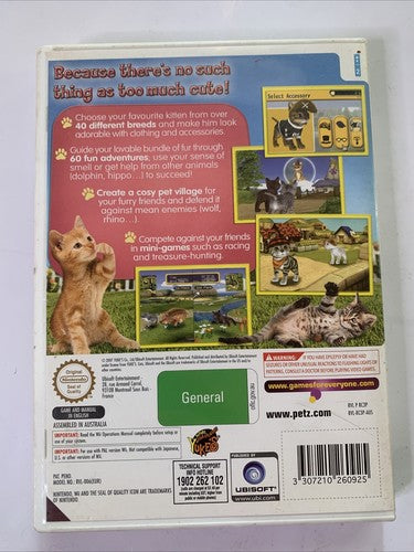 Catz Nintendo Wii PAL 2007 Game Complete