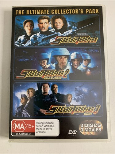 Starship Troopers 1, 2, 3 Trilogy (DVD, 3-Discs) Region 4