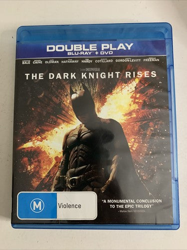 The Dark Knight Rises (Blu-ray + DVD, 2011, 3-Disc) Region B &4