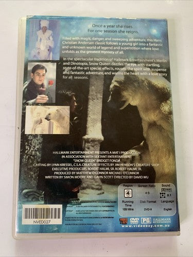Snow Queen (DVD, 2002) Bridget Fonda, Chelsea Hobbs Region 4