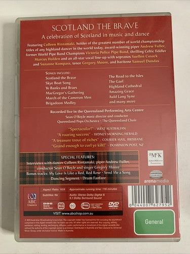 Scotland The Brave : Recorded Live in Concert (DVD, 2010) All Regions NEW