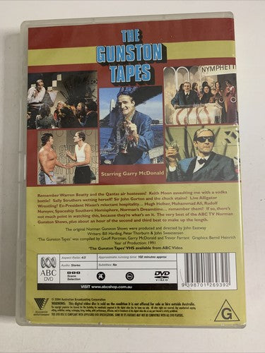 The Gunston Tapes (DVD, 1991) Garry McDonald Region 4