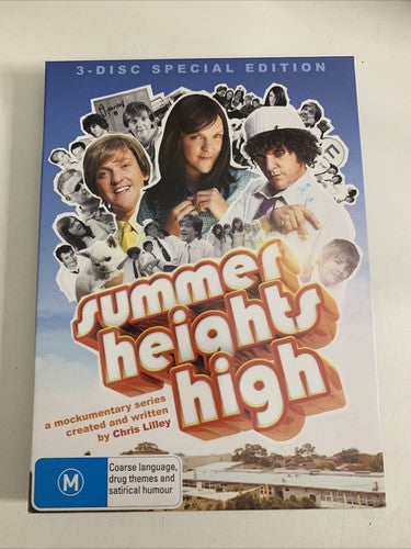 Summer Heights High (Special Edition, DVD, 2007, 3-Disc) Chris Lilley Region 4