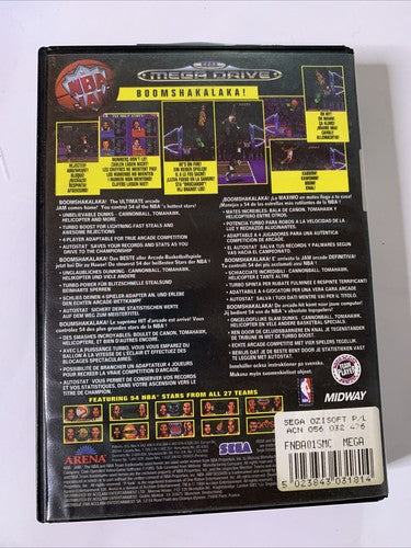 NBA Jam SEGA Mega Drive PAL 1994 Game Complete