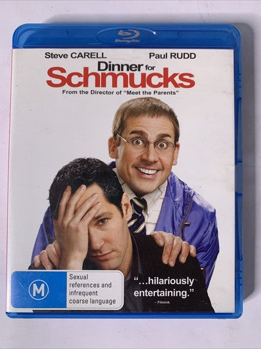 Dinner for Schmucks (Blu-ray, 2010) Paul Rudd, Steve Carell Region B