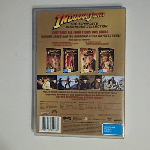Indiana Jones: The Complete Adventure Collection (DVD, 2015, 4-Disc) Region 4