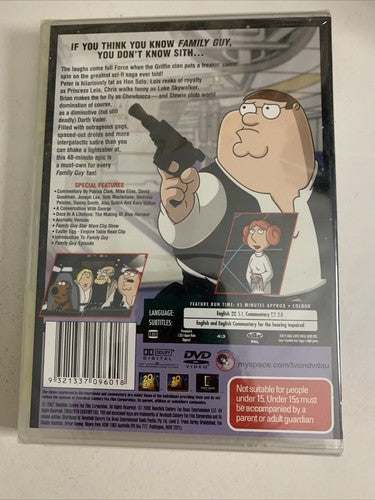 Family Guy: Blue Harvest (DVD, 2007) Region 4 NEW Sealed
