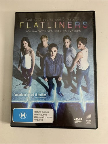 Flatliners (DVD, 2017) Diego Luna, Ellen Page, James Norton Region 4 &2