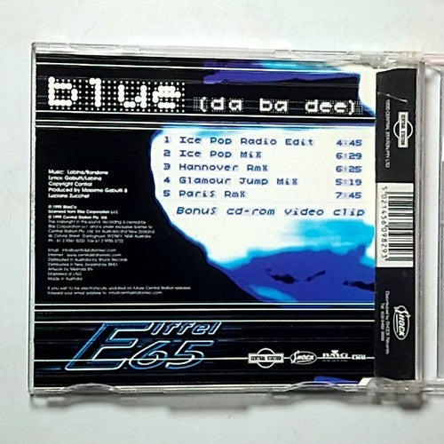Eiffel 65 – Blue (Da Ba Dee) (CD, 1999) Australia & New Zealand CSR CD5 0344