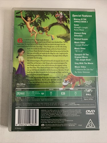 The Jungle Book 2 (DVD, 2002) Disney Animated Film Region 4