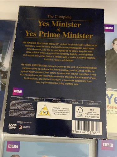 Yes Minister & Yes Prime Minister: The Complete Series (DVD, 1980) Region 4 &2