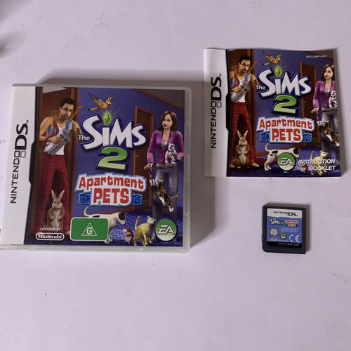 The Sims 2: Apartment Pets NDS Nintendo DS 2008 Game Complete