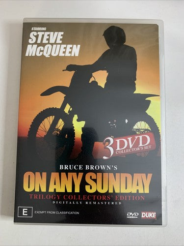On Any Sunday Trilogy (Collectors Edition, DVD, 3-Disc) Steve McQueen All Region