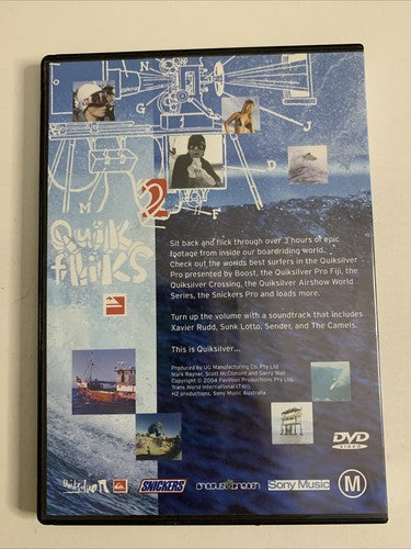 Quiksilver: Quik Fliks 2 (DVD, 2004) Surfing All Regions
