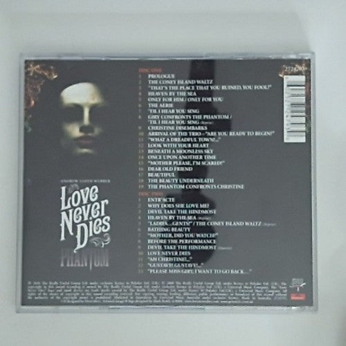 Andrew Lloyd Webber – Love Never Dies (CD, 2010, 2-Disc) Australasia 2724793