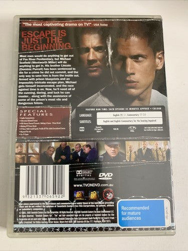 Prison Break : Season 1 (DVD, 2005, 6-Disc) Region 4