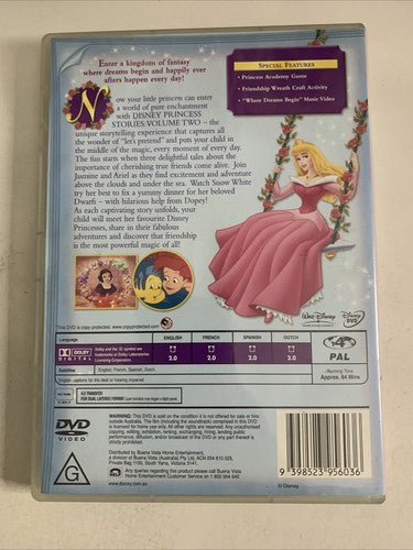 Disney Princess Stories: Tales of Friendship : Vol 2 (DVD, 2005) Region 4