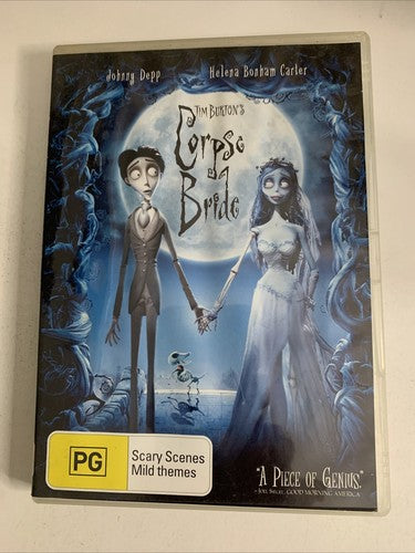 Tim Burton's Corpse Bride (DVD, 2005) Johnny Depp, Emily Watson Region 4