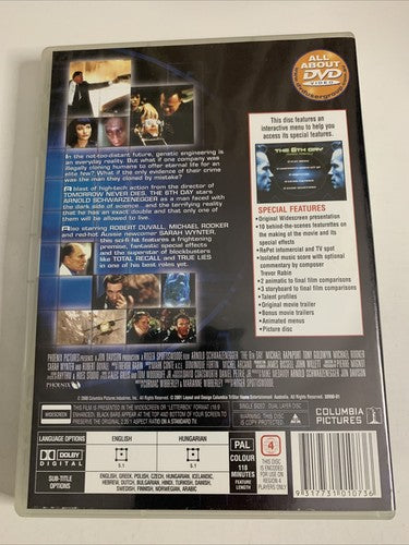 The 6th Day (DVD, 2000) Arnold Schwarzenegger, Robert Duvall Region 4