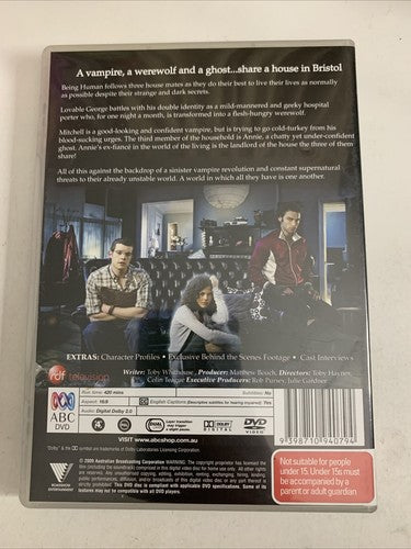 Being Human : Series 1 (DVD, 2008, 2-Disc) Region 4 NEW