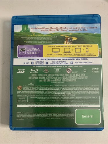 The Wizard of Oz 3D (Special Edition, Blu-ray 3D + 2D, 1939, 3-Disc) All Regions