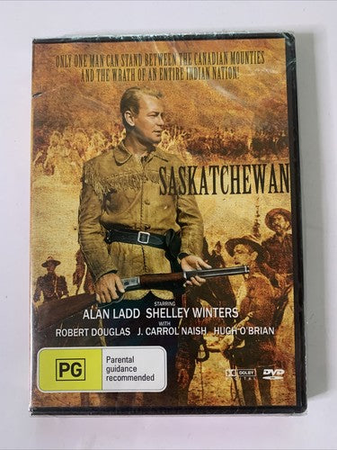 Saskatchewan (DVD 1954) Alan Ladd, Shelley Winters Region 4 NEW
