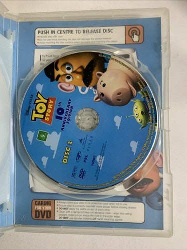 Toy Story (10th Anniversary Edition, DVD, 1995, 2-Disc) Disney Pixar Region 4