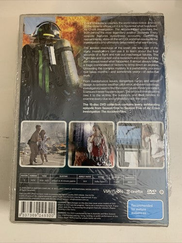 Air Crash Investigations: The Accident Files:  Season 1-5 (DVD, 15-Disc) NEW